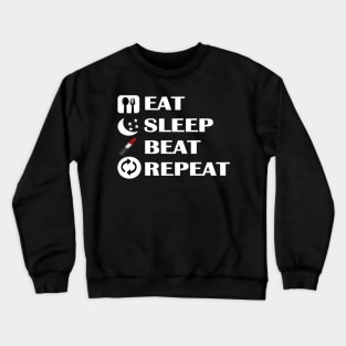 Makeup Eat, Sleep, Beat, Repeat Crewneck Sweatshirt